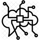 뇌 인공 전자 아이콘