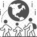 이민 수표 이민 아이콘