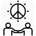 평화로운 마음 친절한 아이콘