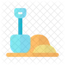 모래 삽 모래 양동이 아이콘