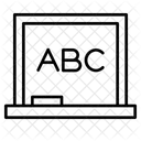 화이트보드 알파벳 교실 아이콘