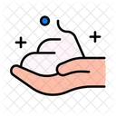 손에 거품  아이콘