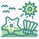 바다 별 조개 아이콘