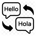 통역 언어학 번역 아이콘