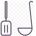 삽 국자 주방 아이콘