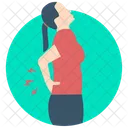 허리 통증  아이콘