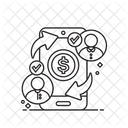코인 화폐 네트워크 아이콘