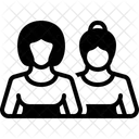 자매 계집애 친척 아이콘