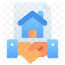 거래 합의 악수 아이콘