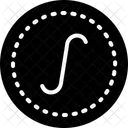 적분 수학 계산 아이콘