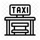 택시 승강장 교통 택시 아이콘