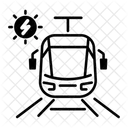 전기 열차 전기 철도 전기 기관차 아이콘