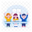 子供の教室、学習、クラス アイコン
