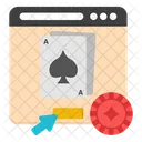 ポーカーカード、プレイカード、カジノカード アイコン