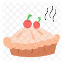 アップルパイ、ケーキ、ベーカリー アイコン