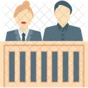 변호사 벤치 법원 법정 아이콘