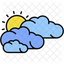 天気、曇り、晴れ アイコン