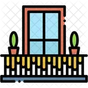 窓、植物、屋外 アイコン