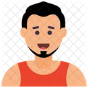 ひげを生やした男  アイコン