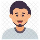 ひげを生やした男  アイコン
