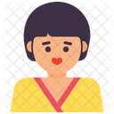 女の赤ちゃん  アイコン