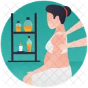 어깨 마사지 바디 마사지 어깨 오일링 아이콘