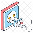 전원 플러그 에너지 아이콘