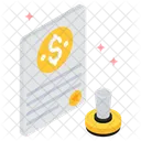 ビジネス、紙、文書 アイコン