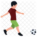サッカーをする、フットボールの試合、オリンピックの試合 アイコン