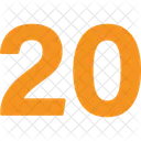 20 숫자 숫자 아이콘