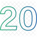 20 숫자 숫자 아이콘