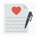署名、結婚、証明書 アイコン