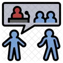 政治、議論、話し合い アイコン