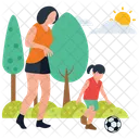 축구 경기 공원 활동 피크닉 시간 아이콘