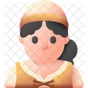 農民、栽培者、耕作者 アイコン