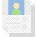 이력서  아이콘