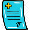 診断書、薬、ヘルスケア アイコン