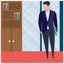 남성 기업가 사업가 자본가 아이콘