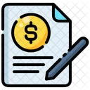 契約、合意、文書 アイコン