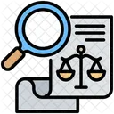 訴訟、検索、分析 アイコン