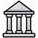 建築、銀行、銀行ビル アイコン
