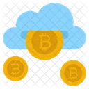 ビットコインクラウド、ビットコイン、暗号通貨 アイコン