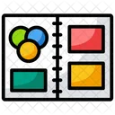 색상 샘플 색상 팔레트 색상 견본 아이콘