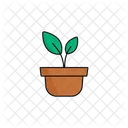 鉢植え、自然、環境 アイコン