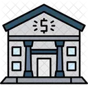 銀行ビル、金融機関、本社 アイコン