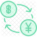 通貨交換、通貨、交換 アイコン