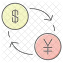 通貨交換、通貨、交換 アイコン
