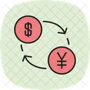 通貨交換、通貨、交換 アイコン