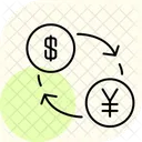 通貨交換、通貨、交換 アイコン