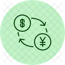 通貨交換、通貨、交換 アイコン